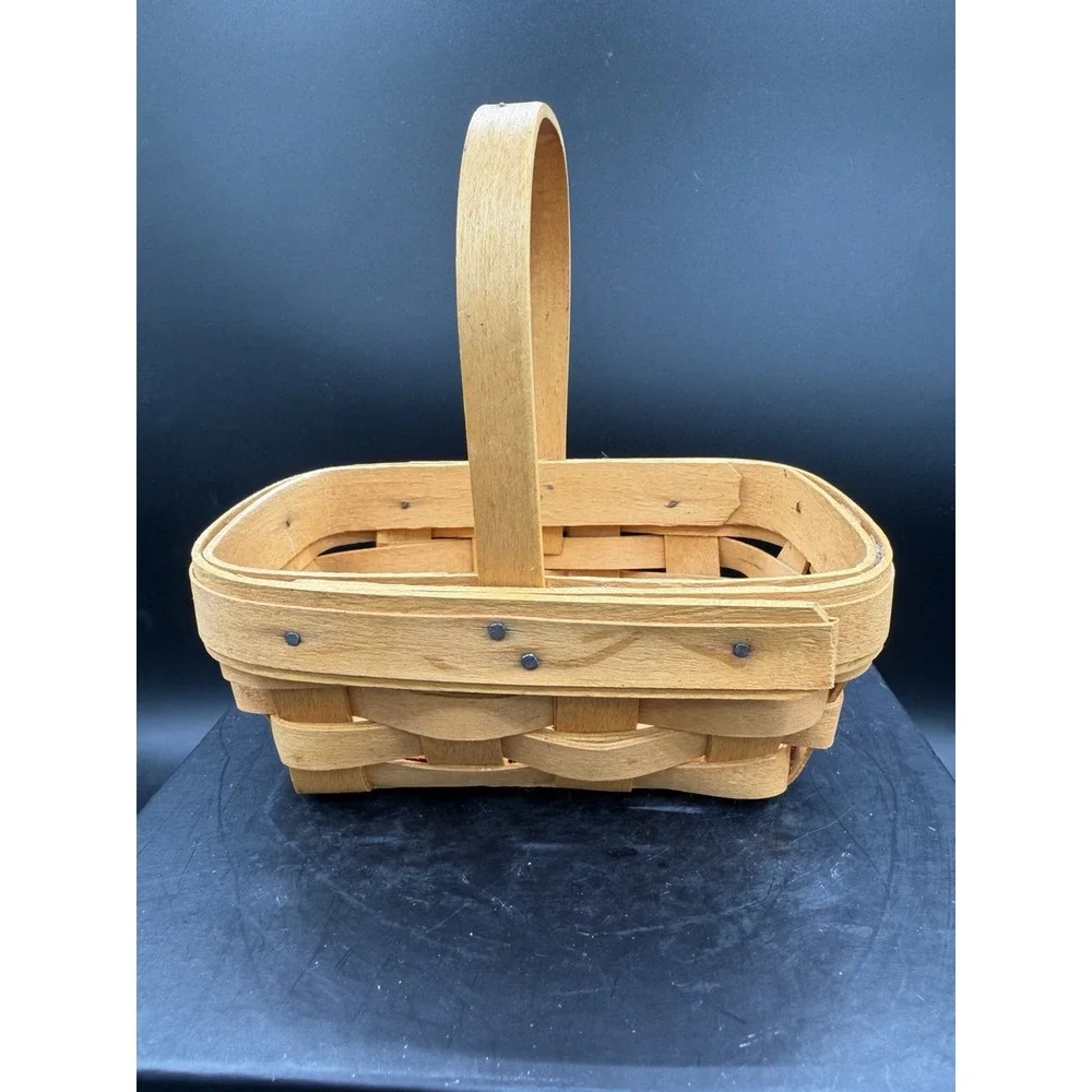 Longaberger 2000 Lavender Booking Basket Signed 🌸🧺